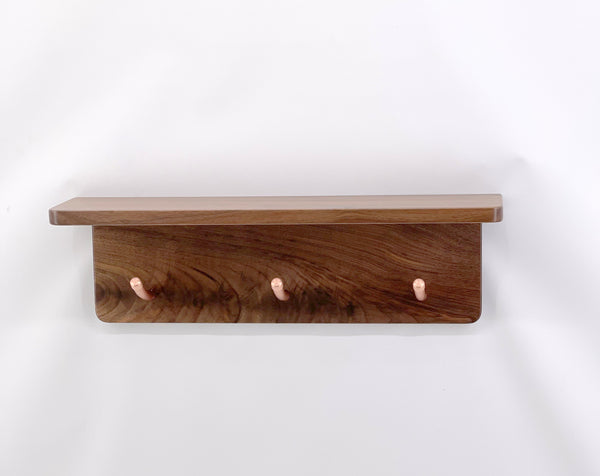 Coat Rack With Shelf, Modern Coat Rack, Wall mount coat rack, Coat hook, Racks , Coat Rack with Curved Copper Hooks, Entryway Coat Rack