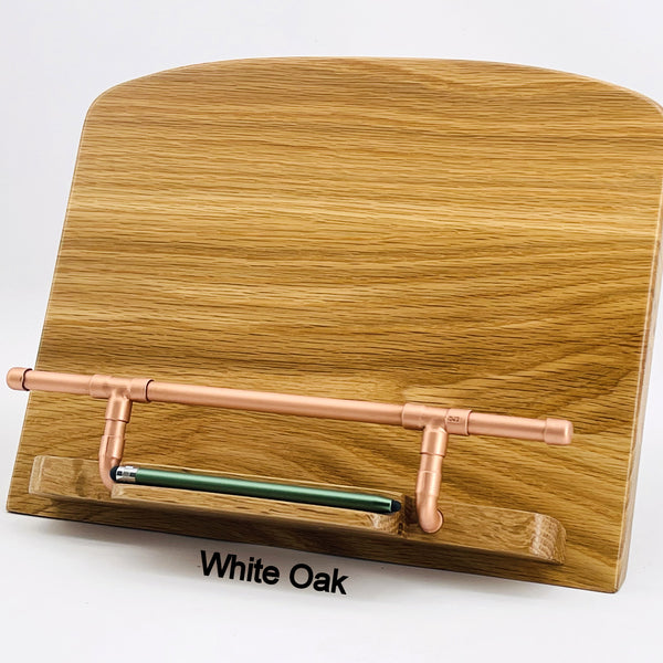 Cookbook Stand, Tablet Stand, Recipe Book Holder, IPad & Stylus Holder, Copper Cookbook Stand, Kitchen Décor, Book Stand