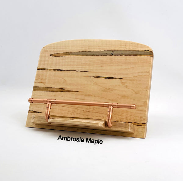 Cookbook Stand, Tablet Stand, Recipe Book Holder, IPad & Stylus Holder, Copper Cookbook Stand, Kitchen Décor, Book Stand