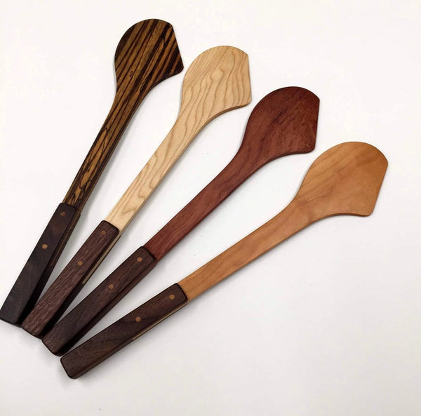 Wood kitchen utensil, saute tool, wooden spatula, stirring spatula, roux spatula, roux spoon, sauté spoon, roux paddle, foodie gift