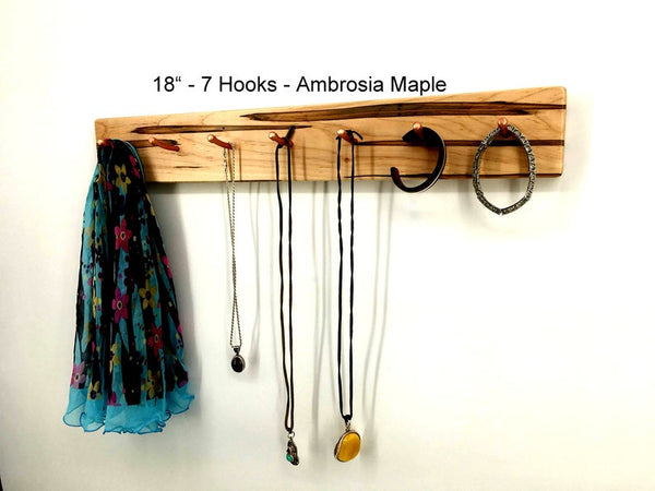 Necklace Organizer, Key Organizer, Wall Mount, Jewelry Rack, Key Rack, Necklace Rack,  Wall Mount Jewelry Rack