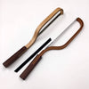 Handmade Fiddle Bow Bread Knife and Board Set, Walnut, Cherry & Maple
