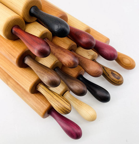 Traditional Rolling Pins with Revolving Handles