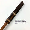 Handmade Fiddle Bow Bread Knife and Board Set, Walnut, Cherry & Maple