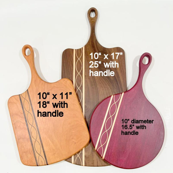 Handcrafted Charcuterie Serving Board With Handle, Cutting Board