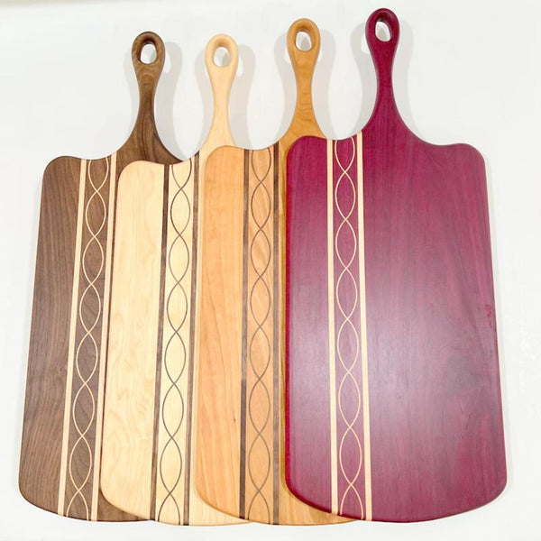 Handcrafted Charcuterie Serving Board With Handle, Cutting Board