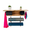 Yoga Mat Rack with Copper Accents, Yoga Accessory Rack,