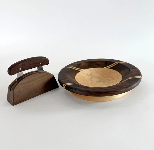 Ulu chopping Bowl and Knife, Extra capacity Bowl