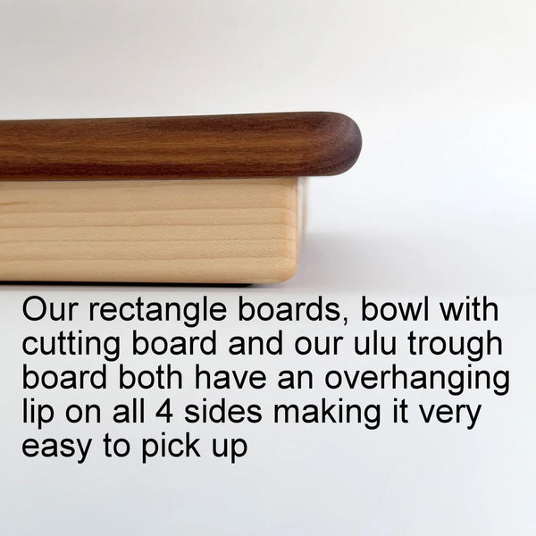 Ulu chopping Bowl and Knife, Extra capacity Bowl