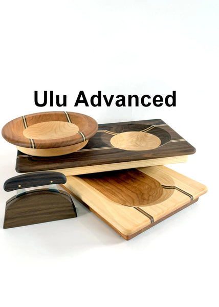 Ulu chopping Bowl and Knife, Extra capacity Bowl