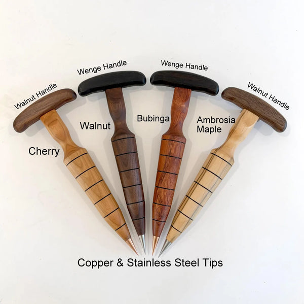 Wooden Garden Dibber, Seed & Bulb Planter