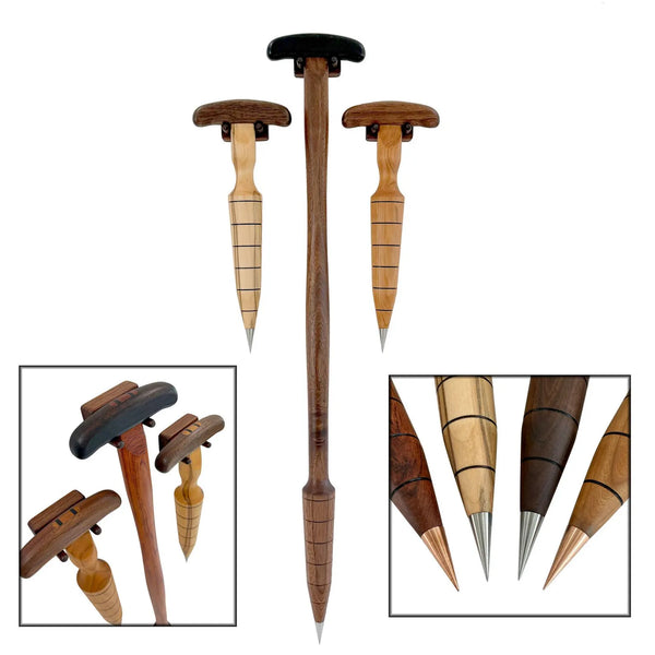 Wooden Garden Dibber, Seed & Bulb Planter
