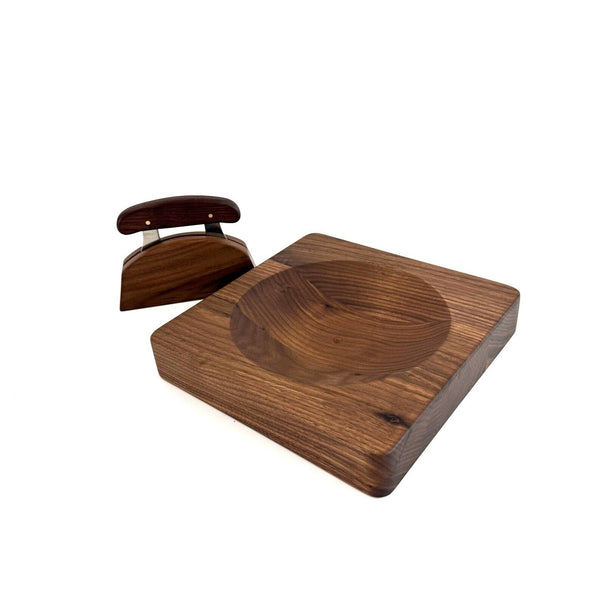 Ulu Bowl - Knife & Holder, Extra Bowl Capacity, Reversible