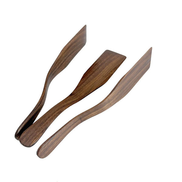 Handmade Walnut Spatula — Minimalist Plating Spatula