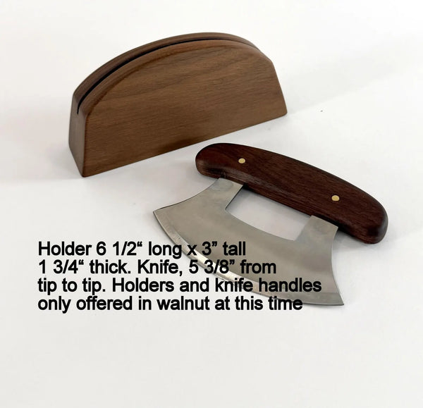 Ulu chopping Bowl and Knife, Extra capacity Bowl