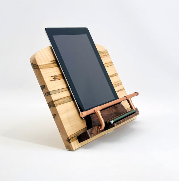 Cookbook Stand, Tablet Stand, Recipe Book Holder, IPad & Stylus Holder, Copper Cookbook Stand, Kitchen Décor, Book Stand