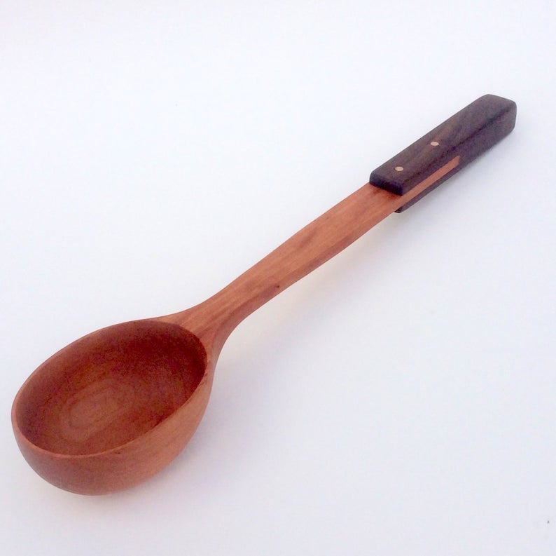 Wood ladle, large soup ladle, large wood spoon,, wood serving spoon, c –  Fine Wine Caddy